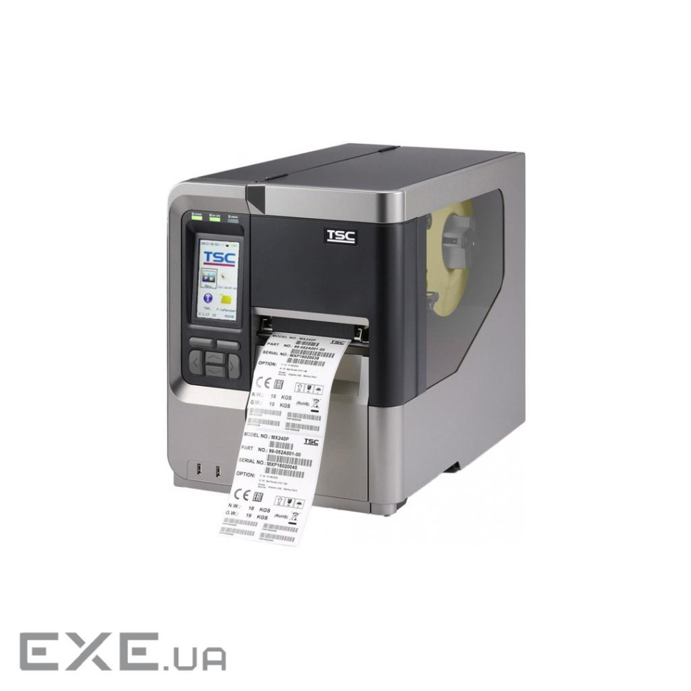 Принтер етикеток TSC MХ341P 300Dpi, USB, RS232, Ethernet, WiFI, Bluetooth (MX341P-A001-0002)