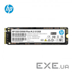 SSD HP EX900 Plus 512GB M.2 NVMe (35M33AA#ABB)