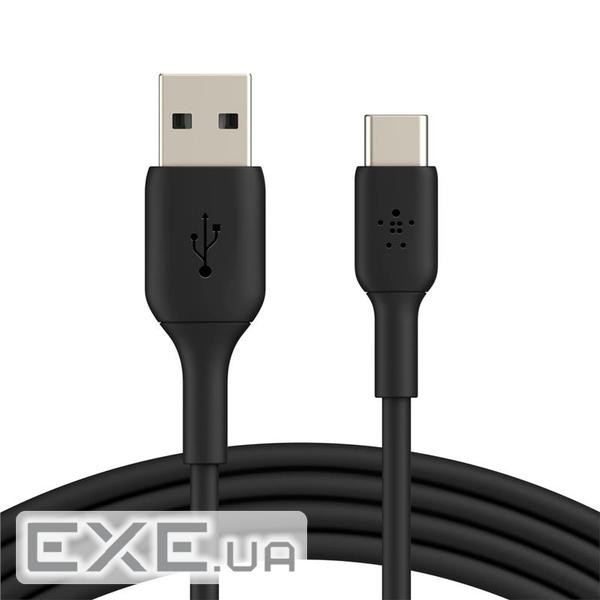 Дата кабель USB 2.0 AM to USB-C 2.0m PVC black Belkin (CAB001BT2MBK)
