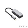 Адаптер Dynamode USB 3.0 Type-C to VGA/Full HD 1080p 60Hz Female, темно-сірий (DM-AD-USB-C-VGA)