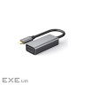 Адаптер Dynamode USB 3.0 Type-C to VGA/Full HD 1080p 60Hz Female, темно-сірий (DM-AD-USB-C-VGA)