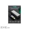 Адаптер Dynamode USB 3.0 Type-C to VGA/Full HD 1080p 60Hz Female, темно-сірий (DM-AD-USB-C-VGA)
