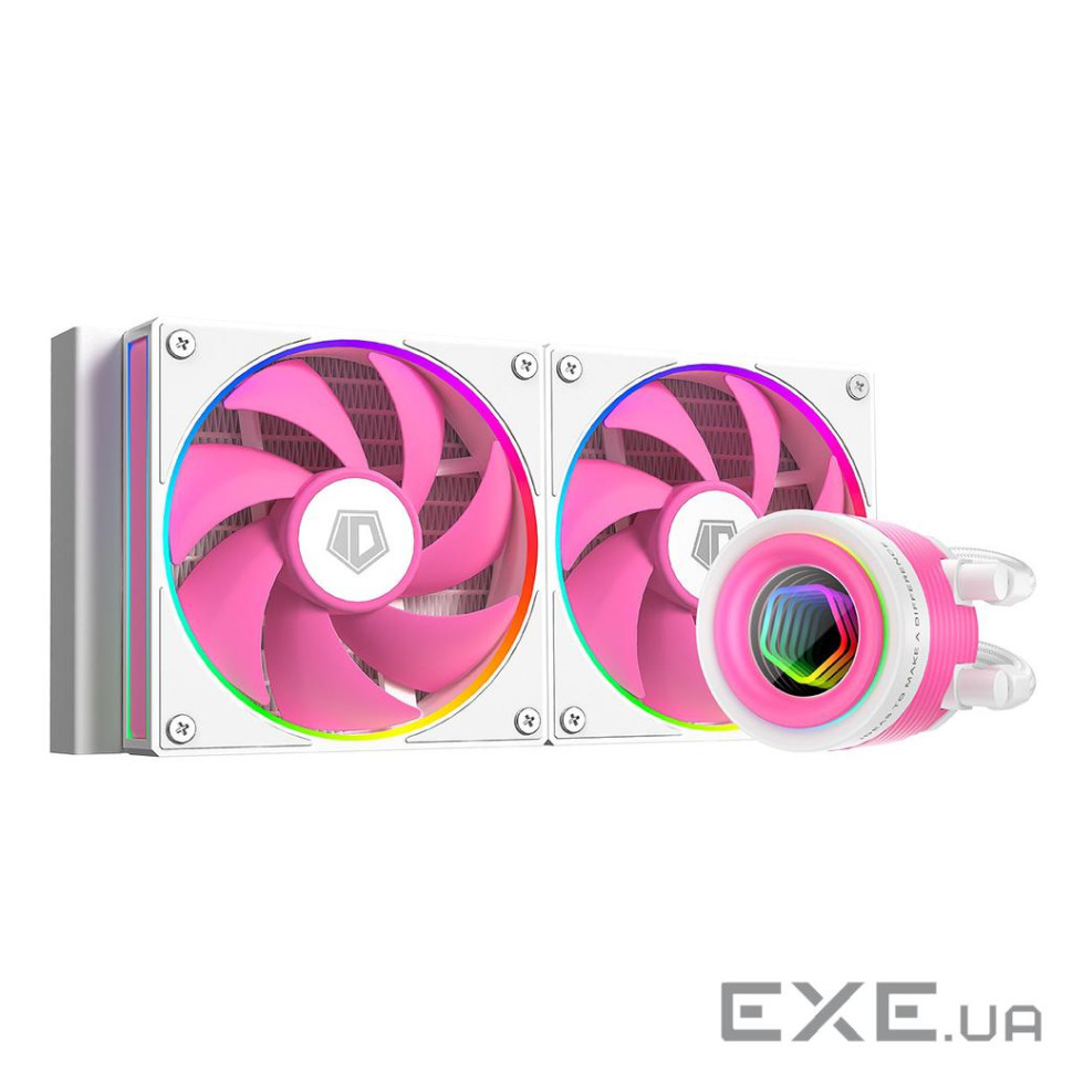 Система водяного охолодження ID-Cooling FX240 INF Pink, Intel: 1851/1700/1200/1151/1150/1155/1156, AM