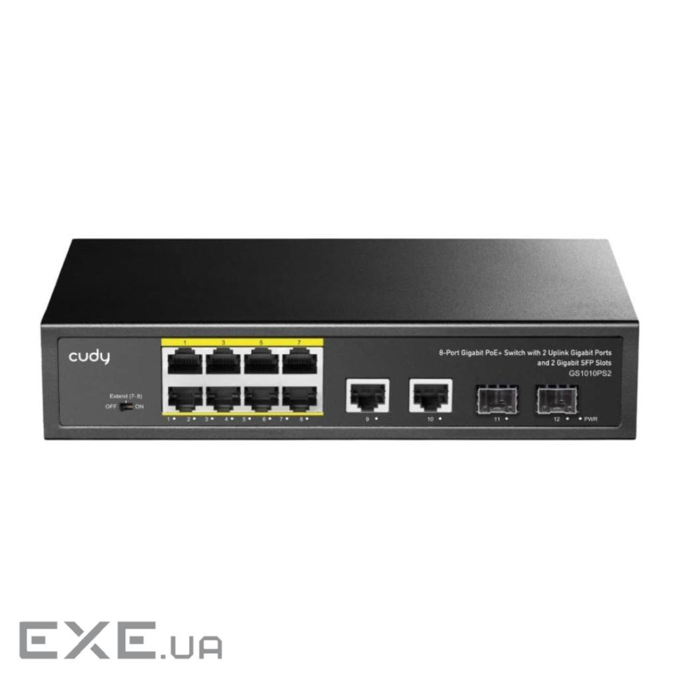 Комутатор мережевий Cudy GS1010PS2(120W)