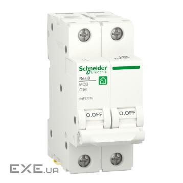 Автоматичний вимикач Schneider Electric RESI9 6kA 2P 16A C (R9F12216)