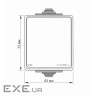 Вимикач Videx BINERA IP65 зовнішній 1кл сірий (VF-BNW11-36125) (VF-BNW11-G)