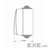 Вимикач Videx BINERA IP65 зовнішній 1кл сірий (VF-BNW11-36125) (VF-BNW11-G)