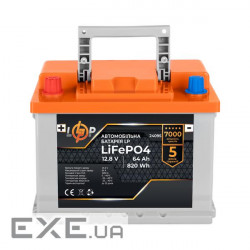 Автомобільний літієвий акумулятор LP LiFePO4 12V - 64 Ah (+ зліва ) (24095)