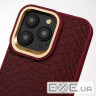 Чохол Kajsa Snake Pattern with Magnetic Ring iPhone 16 Pro Max brown (59669 brown)