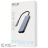 Type-C-Хаб Proove Arc Link 5 in 1 (2*Type-C + 2*USB3.0 + HDMI) silver (HBAL00010604)