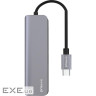 Type-C-Хаб Proove Arc Link 5 in 1 (2*Type-C + 2*USB3.0 + HDMI) silver (HBAL00010604)