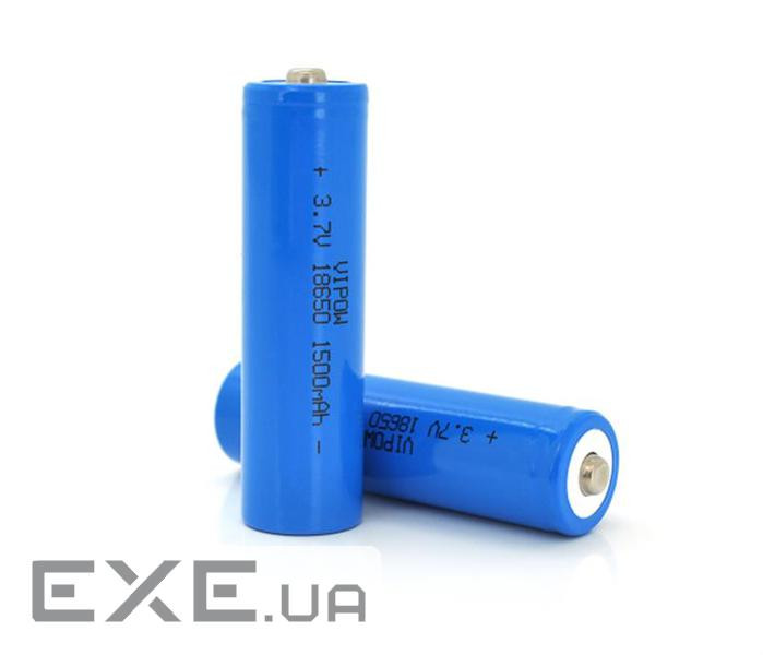 Акумулятор 18650 1500mAh, TipTop, 3.7V, Blue Vipow (ICR18650-1500mAhTT)