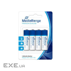 Батарейка MediaRange Premium Alkaline Micro AA|LR6|1.5V, уп 4 (MRBAT104)