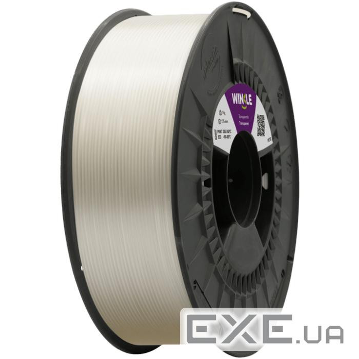 Пластик (Filament) WINKLE PETG 1кг, 1.75мм, прозорий (PET01000175TRATRAWNK)