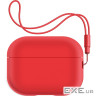 Чохол для навушників Armorstandart Silicone Case with straps для Apple Airpods Pro 2 Red (ARM68614)