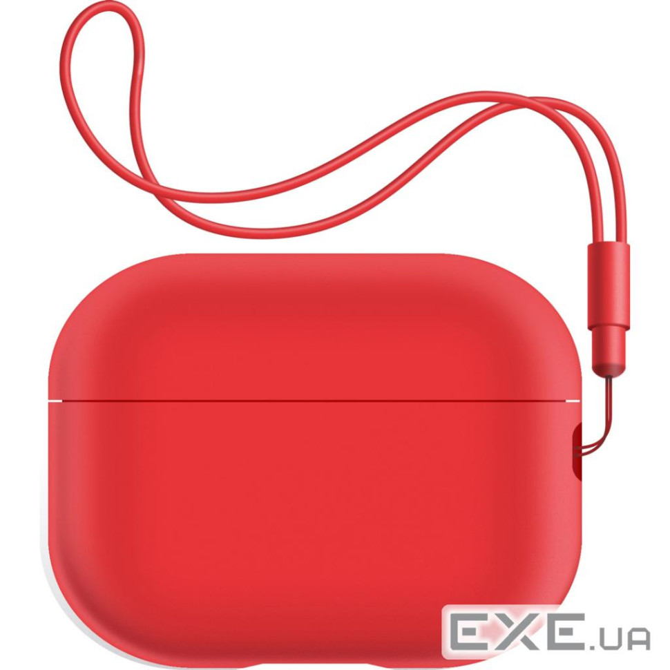 Чохол для навушників Armorstandart Silicone Case with straps для Apple Airpods Pro 2 Red (ARM68614)
