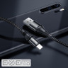 Кабель HOCO X50 USB to Type-C 3A, 1m, nylon, aluminum connectors, Black (6931474734235)