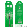 Кабель HOCO X50 USB to Type-C 3A, 1m, nylon, aluminum connectors, Black (6931474734235)