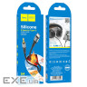 Аудiокабель HOCO UPA22 Type-C silicone digital audio conversion cable Black (6931474769497)