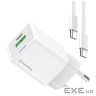 Мережевий зарядний пристрій ColorWay, White, 20 Вт, GaN, 1xType-C (20 Вт, PD3.0) / (CW-CHS062PDC-WT)