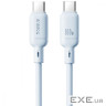 Кабель Baseus Silky Series Fast Charging Type-C to Type-C 100W (1m) blue (P10377704313-00)