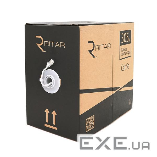 Кабель UTP, CCA, для внутрішньої прокладки, 4x2x0,50 мм, YOSO, бухта, 305 м (KVPYSCCA405305Bl) (0306 (KVPYSCCA405305Bl)