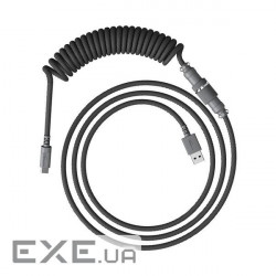 Кабель HyperX USB-A - USB-C спіральний, 1.37м Grey (6J678AA) Grey (6J678AA)