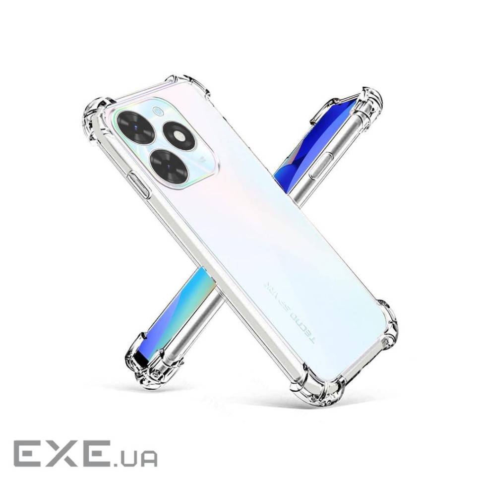 Чохол до мобільного телефона BeCover Anti-Shock Tecno Spark 20C (BG7n) Clear (710617)