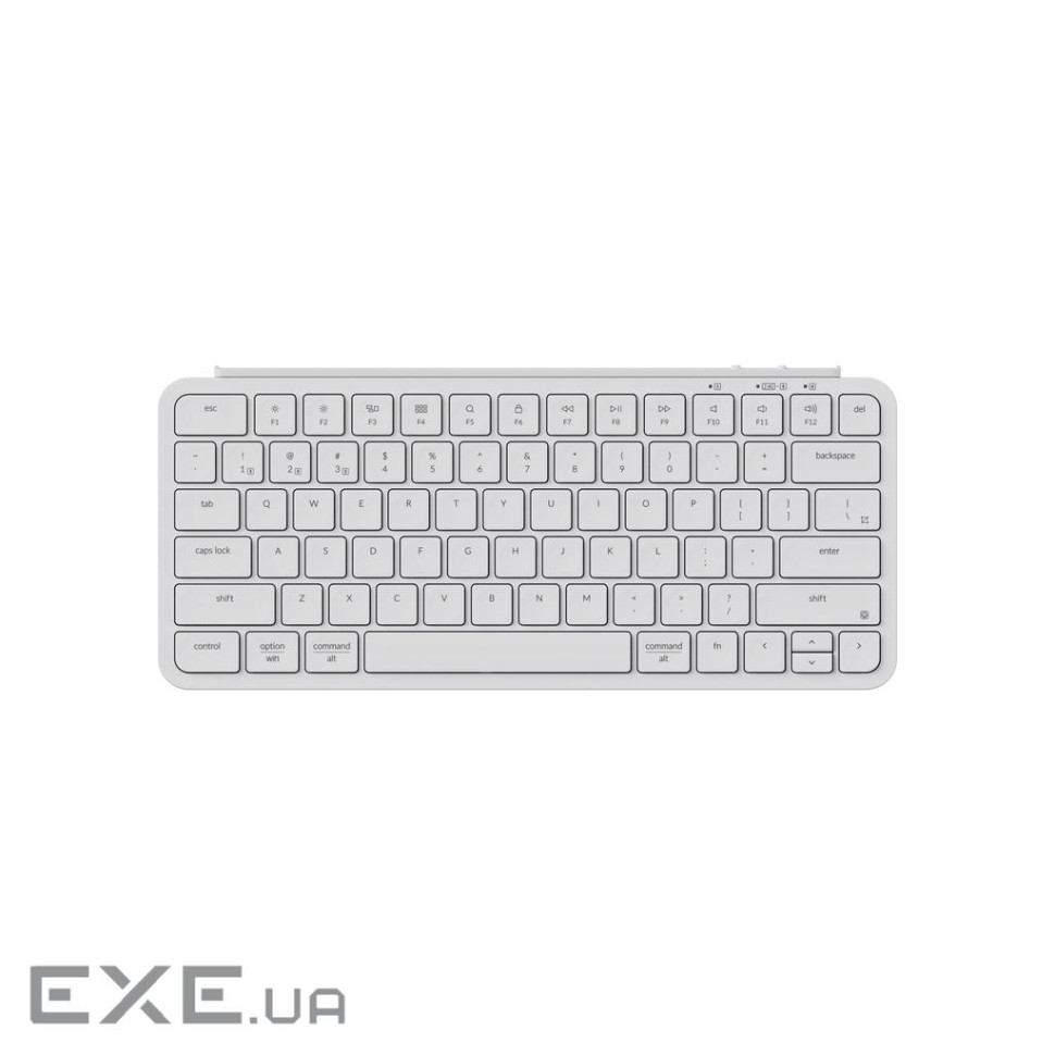 Клавіатура мембрана Keychron B1 Pro, USB/WL/BT, ivory white (B1P-K8-UA)