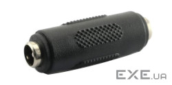Перехідник живлення Jack DC F/F,5.5x2.1mm адаптер,чорний (62.09.8417-1) (62.09.8417-1)