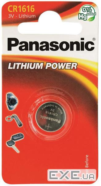 Батарейка Panasonic CR 1616 * 1 LITHIUM (CR-1616EL/1B)