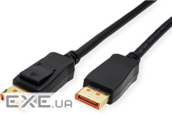 Кабель монітора-сигнальний DisplayPort M/M 2.0m,v2.1 16K@60Hz 19pin 80Gpps Gold,чорни (84.00.7145-1) (84.00.7145-1)