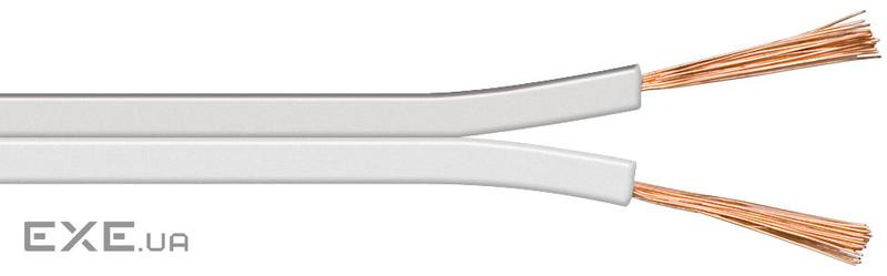 Кабель аудіо в бухті FreeEnd аудіо (2.5кв.мм), 100m 2x2.5mm D=3.8x8.0mm White,білий (75.02.7525-4)