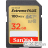 Карта пам'яті SANDISK SDHC Extreme Plus 32GB UHS-I U3 V30 Class 10 (SDSDXWT-032G-GNCIN)