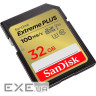 Карта пам'яті SANDISK SDHC Extreme Plus 32GB UHS-I U3 V30 Class 10 (SDSDXWT-032G-GNCIN)
