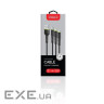 Дата кабель USB 2.0 AM to Lightning + Micro 5P + USB-C 1.4m CBFLEXU1 bl Intaleo (1283126487521)