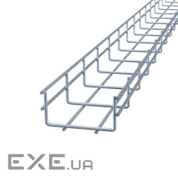 Лоток сітчастий WBC 100х50 мм, дріт D4 мм, нержавіюча сталь 2,5м (CMS-WBC4-10050SL) (CMS-WBC4-10050SL)