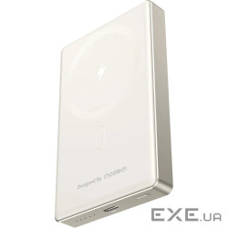УМБ Choetech Magnetic Wireless 10000mAh 20W PD Qi-15W USB-C In/Out Ultra-thin Beige (B739-CCCWH)