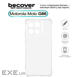 Чохол до мобільного телефона BeCover Anti-Shock Motorola Moto G86 Clear (713803)