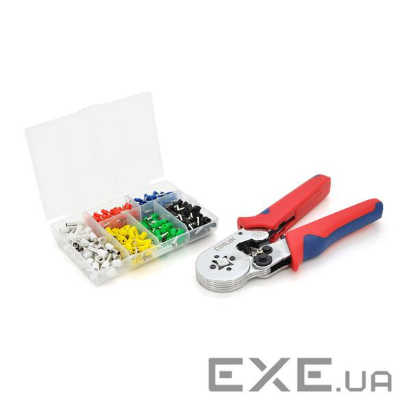 Кримпер CINLINELE HCS8 6-4 для обтиску кабельного наконечника, orange + набір кабель (HCS8 6-4+VE460)