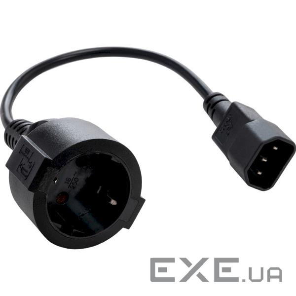 Адаптер VINGA C14-Schuko 15см (VPCC14S75C)