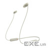 Навушники Sony WI-C100 Beige (WIC100C.CE7)
