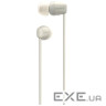 Навушники Sony WI-C100 Beige (WIC100C.CE7)