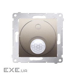 Вимикач Premium з датчиком руху, з реле 8(2)А 230В, золото (DCR10P.01/44)