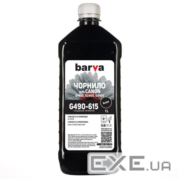 Чорнило Barva CANON GI-490 1л BLACK pigmented (G490-615)
