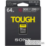 Карта пам'яті Sony 64GB SDXC class 10 UHS-II U3 V90 Tough (SF64TG)