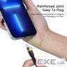 Кабель Essager Colorful LED USB Cable Fast Charging 2.4A USB-A to Lightning 1m black (EXCL-XCD01)