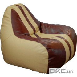 Кресло-мешок Примтекс плюс кресло-груша Simba Sport H-2201/H-002 S Beige-Brown (Simba Sport H-2201/H