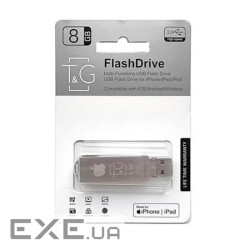 Флеш-накопичувач USB3.0 8GB Lightning T&G 004 Metal Series (TG004IOS-8G3)