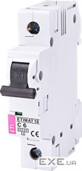 Автоматичний вимикач ETI, ETIMAT 10 1p C 6А (10 kA) (2131712)